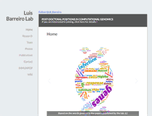 Tablet Screenshot of luis-barreirolab.org